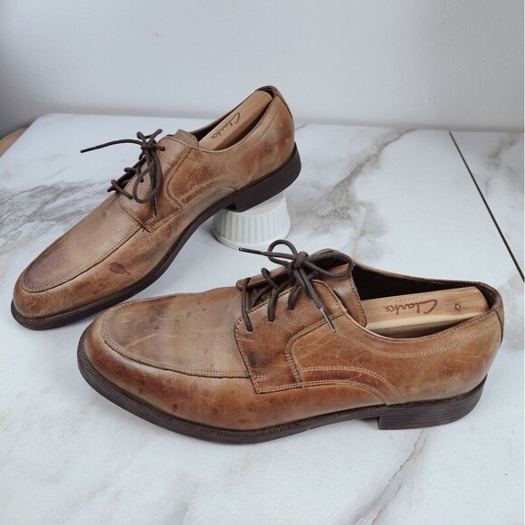 Cole Haan Dustin Tan Brown Leather Oxfords Dress Shoes, Sz 10.5 main image 7